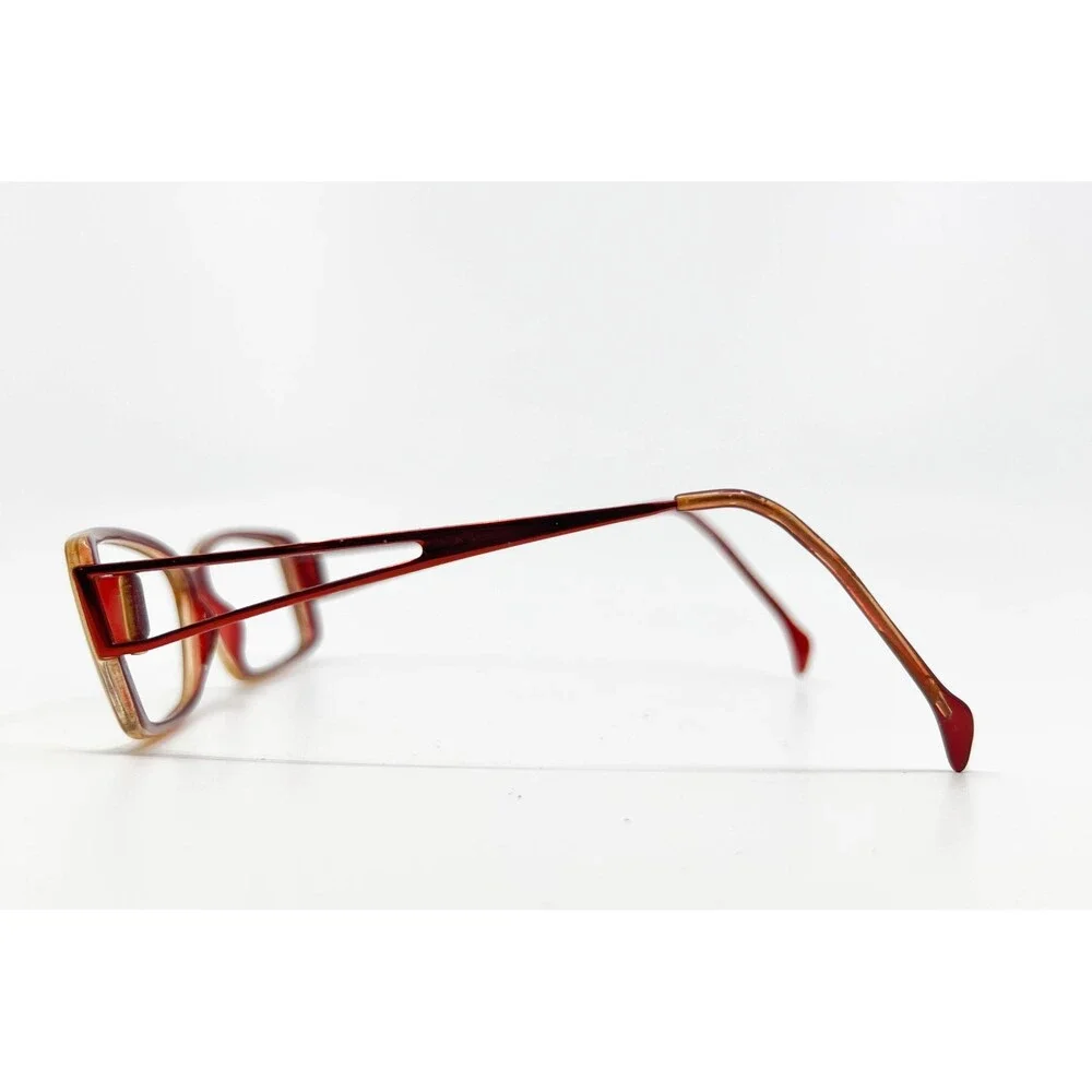 Unbranded Eyeglasses Frames Womens Red Rectangle SI-261 F330 52-12-130